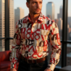 Axxess Men's Long Sleeves Multicolor Crafted Shirt Modern-Fit 258-29