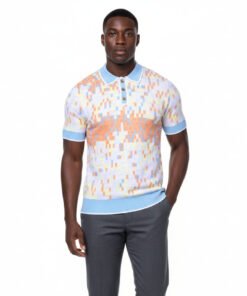 Prestige sky Blue Men's Short Sleeves Polo Shirt Style No: CMK-6012