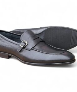 Carrucci  Black Grant Buckle Loafer KS223-06