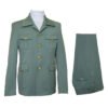 Mint Green Regular-Fit Sigle Breast 4 Safari Pockets Suit DUKE RM-1936