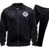 Prestige Black Sleeve Velvet Jogger Set JGS-556
