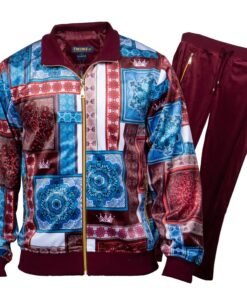 Prestige Burgundy Jogger Set JGS-566