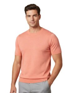 Prestige Orange Crew Neck Short Sleeve T-Shirt CMK-650