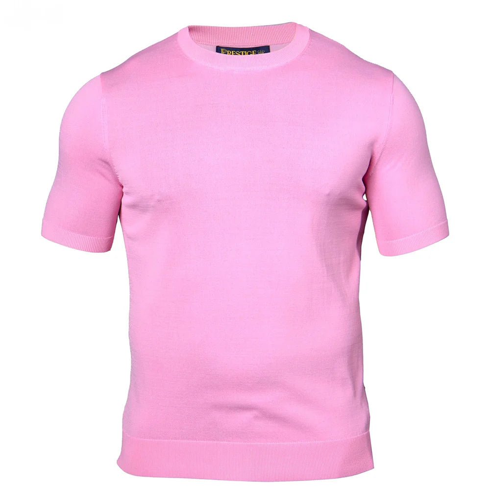 Prestige Pink Crew Neck Short Sleeve T-Shirt CMK-650