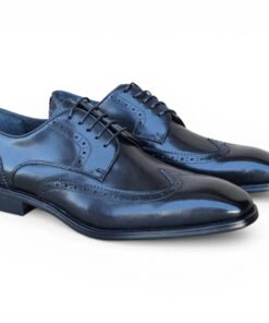 Black Men's Lace Up Shoe Wingtip Derby KS509-43